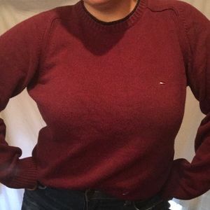 Burgundy Tommy Hilfiger Sweater